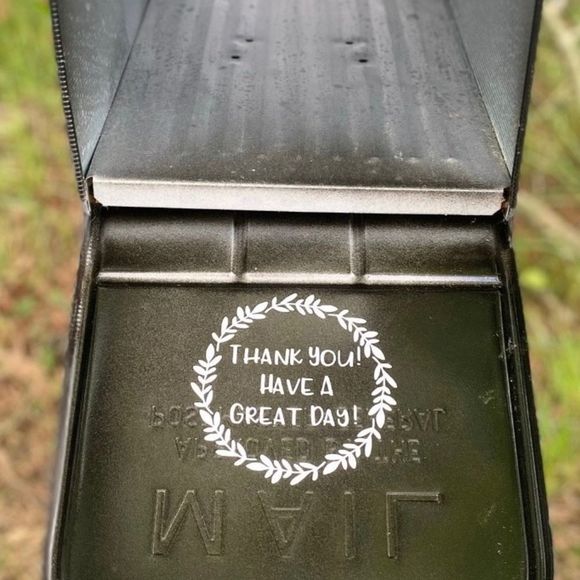 Postal Worker Thank you Mailbox Decal - Picture 2 of 6